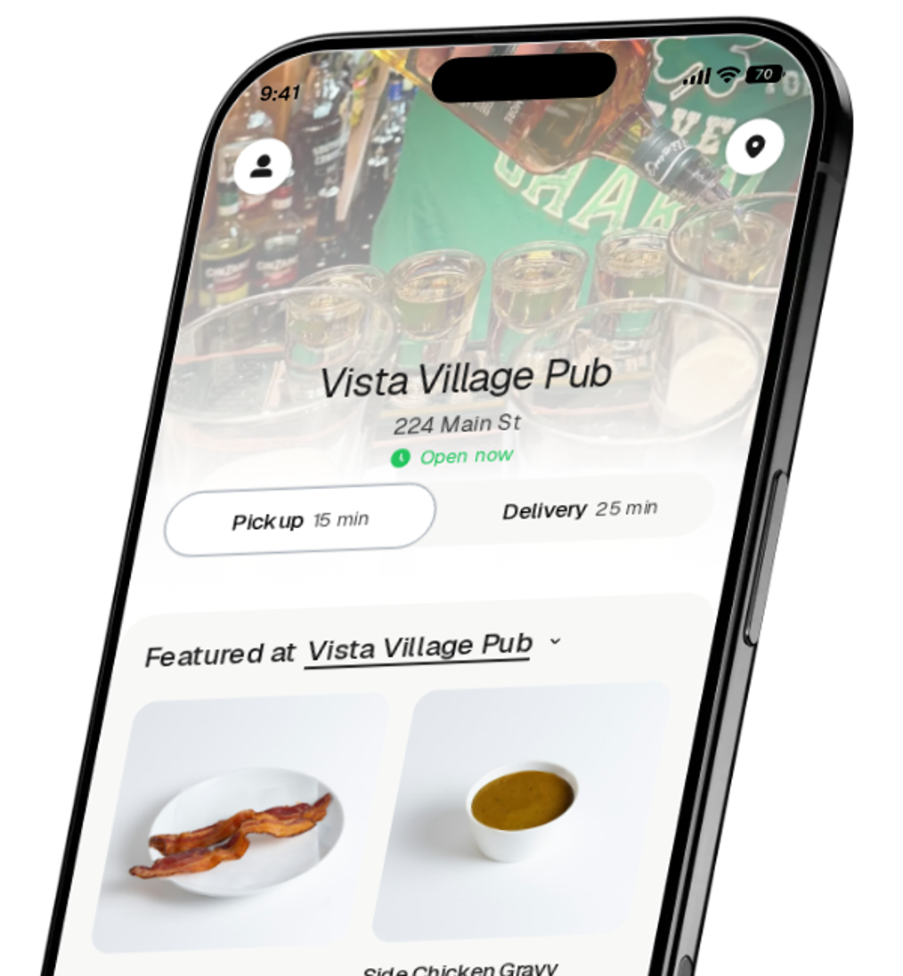 Vista Village Pub app preview